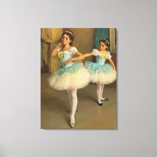 Bailarinas en el estilo romántico キャンバスプリント (正面)