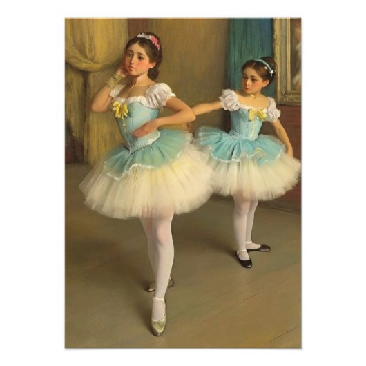 Bailarinas en el estilo romántico フォトプリント (正面)