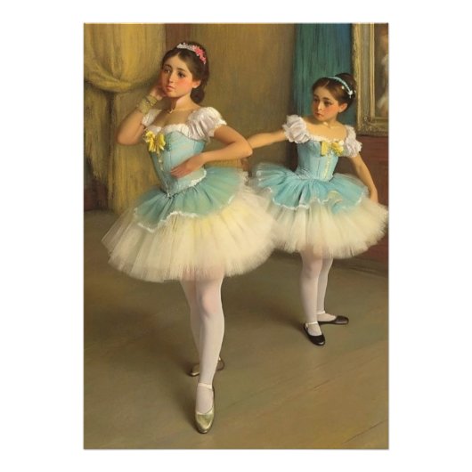 Bailarinas en el estilo romántico フォトプリント (正面)