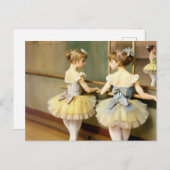 Bailarinas en sala de ensayo inspiradas por Degas ポストカード (正面/裏面)