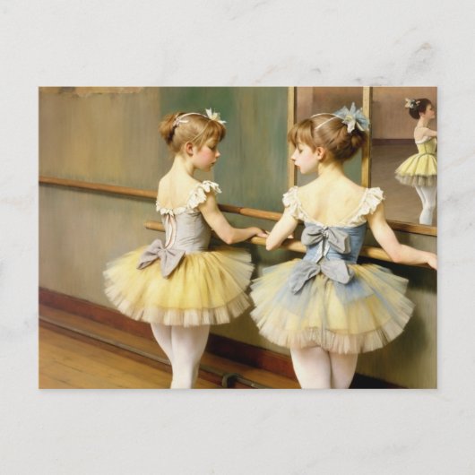 Bailarinas en sala de ensayo inspiradas por Degas ポストカード (正面)
