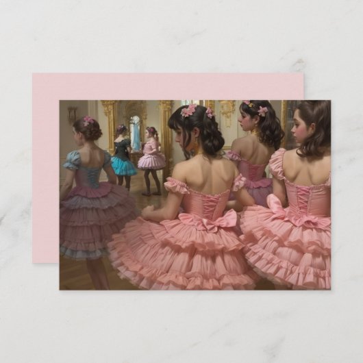 Bailarinas en una gran sala de estilo rocóco (正面/裏面)