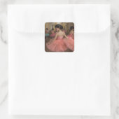 Bailarinas en una gran sala de estilo rocóco スクエアシール (バッグ)