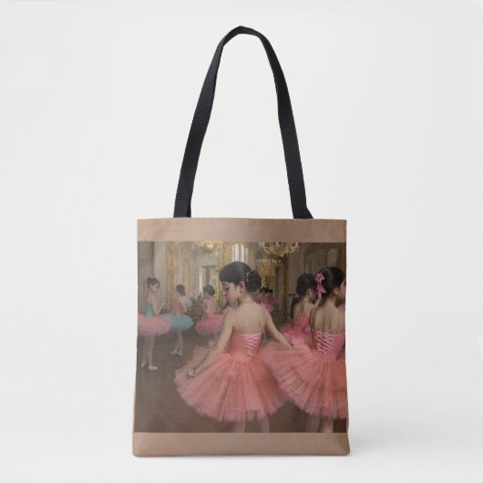 Bailarinas en una gran sala de estilo rocóco トートバッグ (正面)