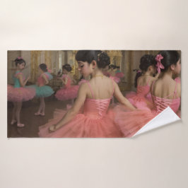 Bailarinas en una gran sala de estilo rocóco バスタオル