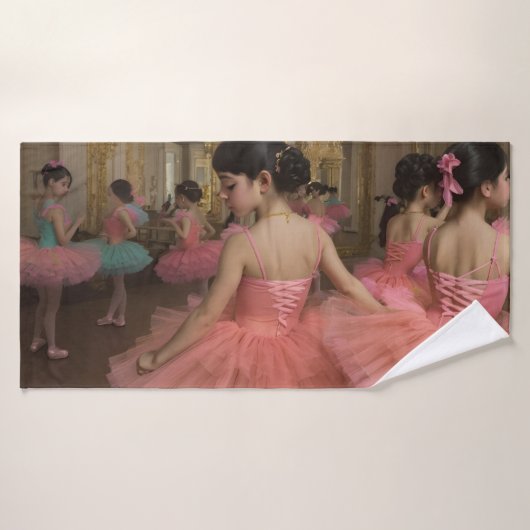 Bailarinas en una gran sala de estilo rocóco バスタオル (バスタオル)