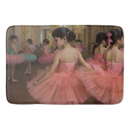 Bailarinas en una gran sala de estilo rocóco バスマット