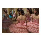Bailarinas en una gran sala de estilo rocóco ポスター (正面)