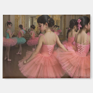 Bailarinas en una gran sala de estilo rocóco マグネット