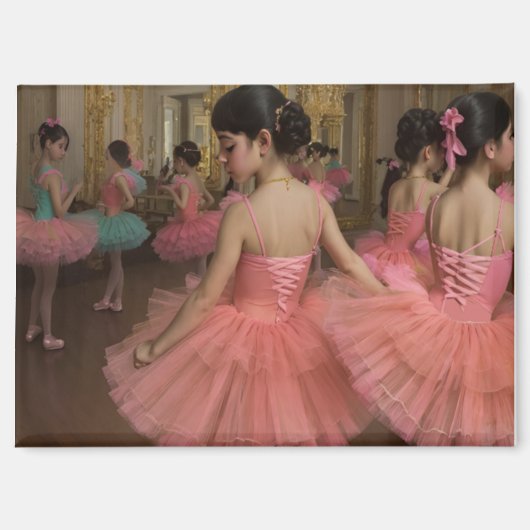 Bailarinas en una gran sala de estilo rocóco マグネット (正面)