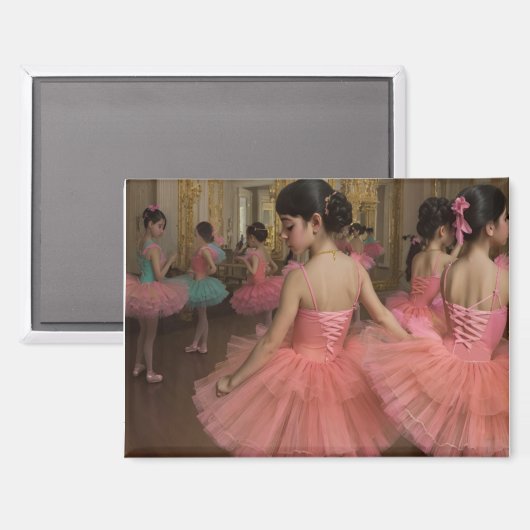 Bailarinas en una gran sala de estilo rocóco マグネット (正面/裏面)