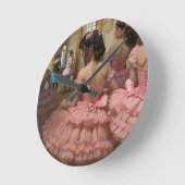 Bailarinas en una gran sala de estilo rocóco ラウンド壁時計 (傾斜)