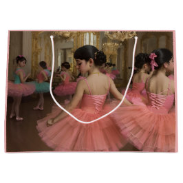 Bailarinas en una gran sala de estilo rocóco ラージペーパーバッグ