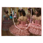 Bailarinas en una gran sala de estilo rocóco ラージペーパーバッグ (裏面)