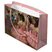 Bailarinas en una gran sala de estilo rocóco ラージペーパーバッグ (裏面アングル)