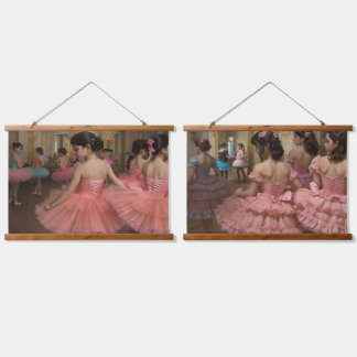 Bailarinas en una gran sala de estilo rocóco 吊り下げ型タペストリー