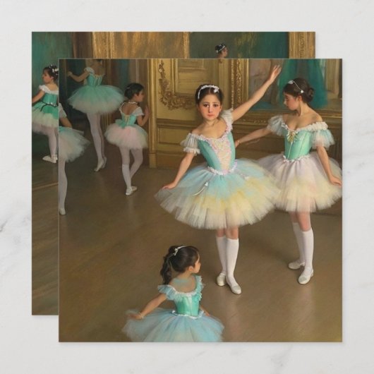 Bailarinas esperando para actuar (正面/裏面)