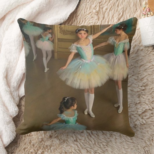 Bailarinas esperando para actuar クッション (ブランケット)