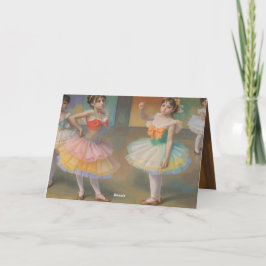Bailarinas inspiradas por Degas サンキューカード