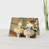 Bailarinas inspiradas por Degas サンキューカード (正面)