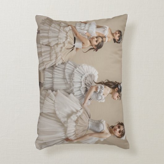 Bailarinas románticas アクセントクッション (正面(垂直))