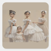 Bailarinas románticas スクエアシール (正面)