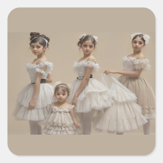 Bailarinas románticas スクエアシール (正面)