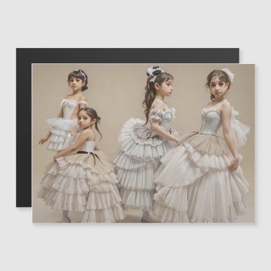Bailarinas románticas マグネット招待状 (正面/裏面)