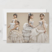 Bailarinas románticas マグネット招待状 (正面)