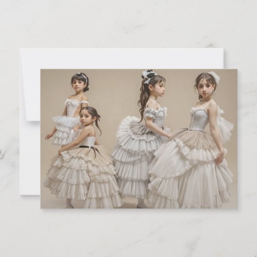 Bailarinas románticas 招待状 (正面)