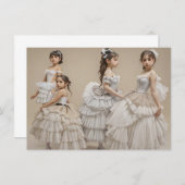 Bailarinas románticas 招待状 (正面/裏面)