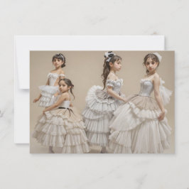 Bailarinas románticas 招待状