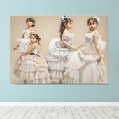 Bailarinas románticas lienzo キャンバスプリント (インサイチュ (ウッドフロア))