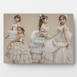 Bailarinas románticas Placa con atril フォトプラーク