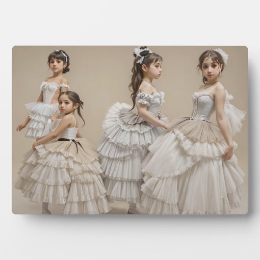 Bailarinas románticas Placa con atril フォトプラーク (正面)