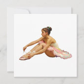 Bailarinas sentadas Tarjeta plana (正面)