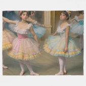 Bailarines detrás del escenario Postcard フリースブランケット (正面(横))