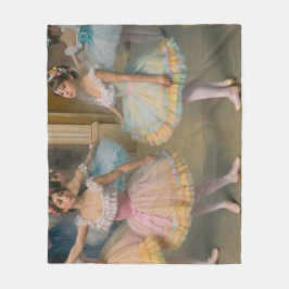Bailarines detrás del escenario Postcard フリースブランケット