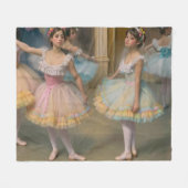 Bailarines detrás del escenario Postcard フリースブランケット (正面(横))