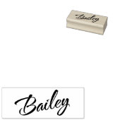 Bailey名のカッシブ装飾台本のフォント ラバースタンプ (押印)