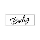 Bailey名のカッシブ装飾台本のフォント ラバースタンプ (インプリント)