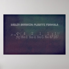 Bailey-Borwein-Plouffe Pi Formula – 数学ポスター ポスター