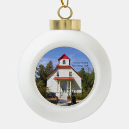 Baileys Harbor Range Light ornament セラミックボールオーナメント