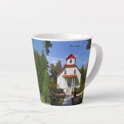 Baileys Harbor Range Lights latte mug カフェラテマグ (右アングル)