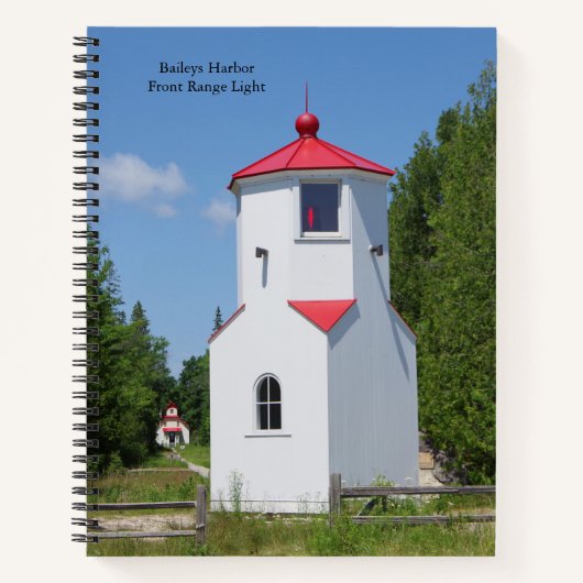 Baileys Harbor Range Lights notebook ノートブック (正面)
