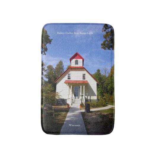 Baileys Harbor Rear Range Light bathmat バスマット (正面縦)