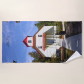Baileys Harbor Rear Range Light beach towel ビーチタオル (正面)