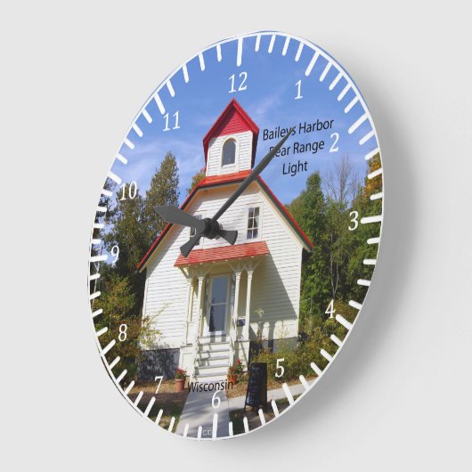 Baileys Harbor Rear Range Light clock ラージ壁時計 (傾斜)