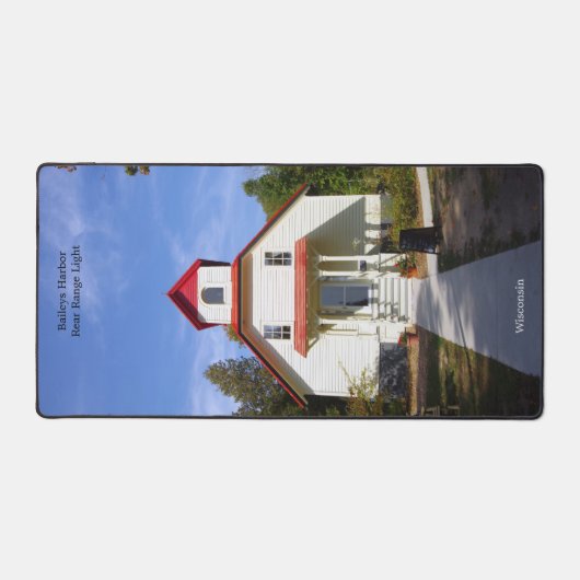 Baileys Harbor Rear Range Light desk mat デスクマット (正面)