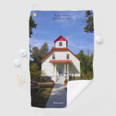 Baileys Harbor Rear Range Light golf towel ゴルフタオル (インサイチュ)